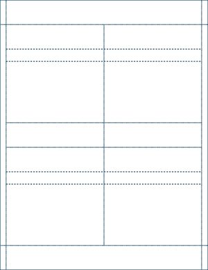 Blank 4‑up J‑Cards