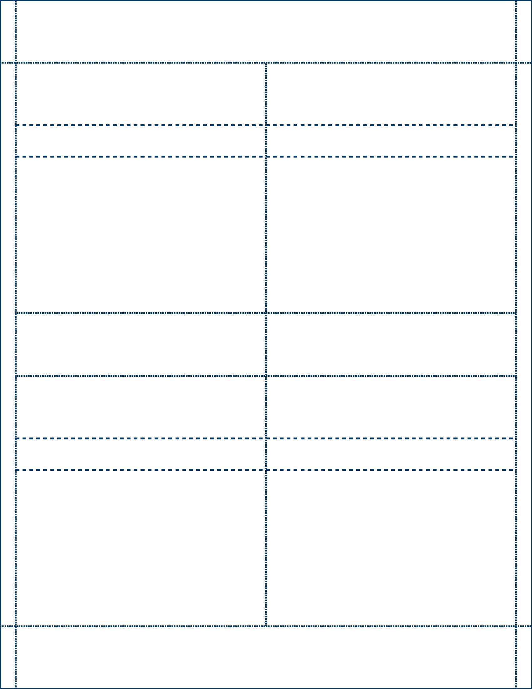 Blank 4‑up J‑Cards